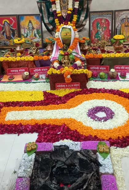 Flowers and ritual offerings